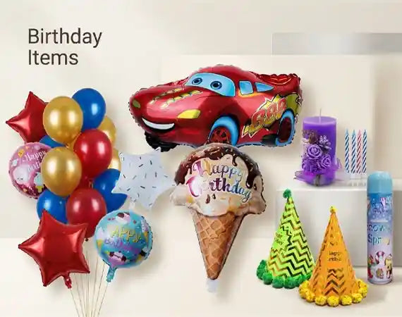 Buy birthday decoration supplies online in Pakistan from Saleemi Book Depot