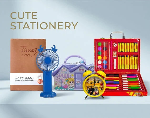 "Buy cute stationery items online in Pakistan including aesthetic notebooks, pens and art supplies from Saleemi Book Depot"
