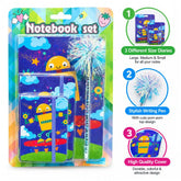 4 Pcs Cute Notebook Set with pen
