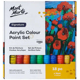 Acrylic Colour Paint Set Signature 18pc x 36ml - Saleemi Book Depot