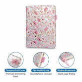 Cherry Blossom Floral Pattern A5 Notebook