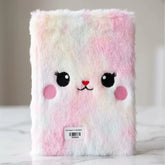 Cute Cat Plush A5 Notebook For Girls - Saleemi Book Depot in pakistan