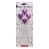 Happy Birthday Heart And Star Candles - Saleemi Book Depot in pakistan