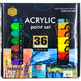 Keep Smiling Acrylic Paint Set 36Pcs B4030-36 - Saleemi Book Depot in pakistan