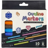 Keep Smiling Outline Markers LBK 0001 10PCS