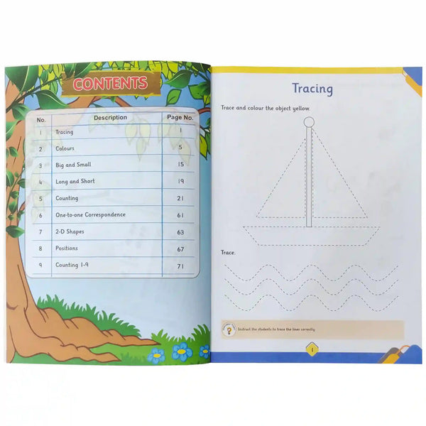Math Pre Primer Playgroup SNC KPK Afaq Sun Series - Saleemi Book Depot in pakistan