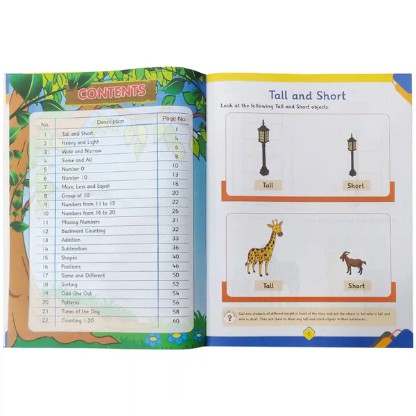 Math Primer A Nursery SNC KPK Afaq Sun Series - Saleemi Book Depot in pakistan