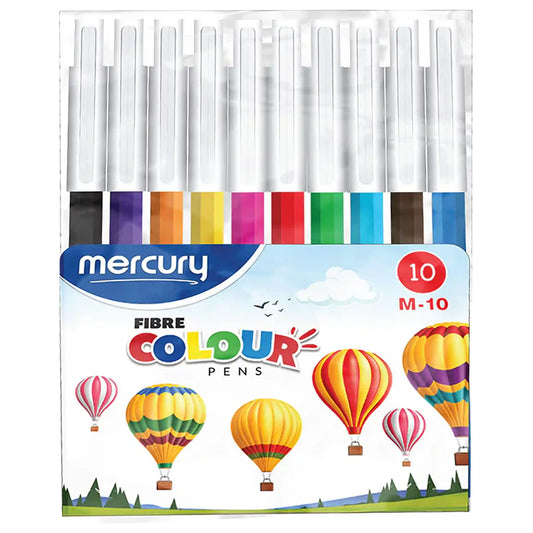 Mercury Marker Set Fibre 10Pcs 1006 - Saleemi Book Depot in pakistan