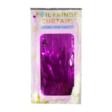 Metallic Tinsel Fringe Foil Straight Curtain Party