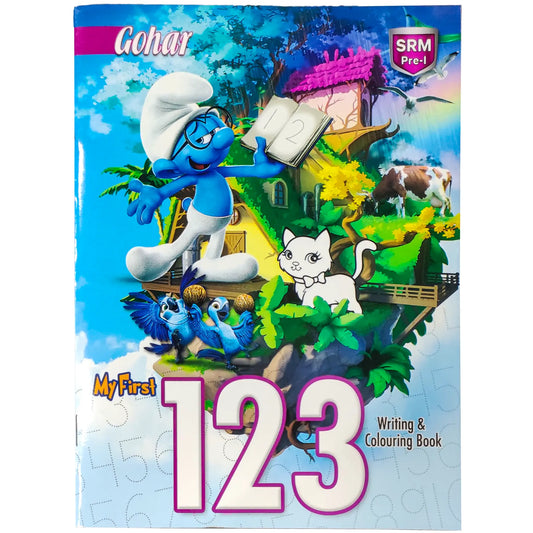 My First 123 Writing & Colouring Book Gohar - Saleemi Book Depot in pakistan