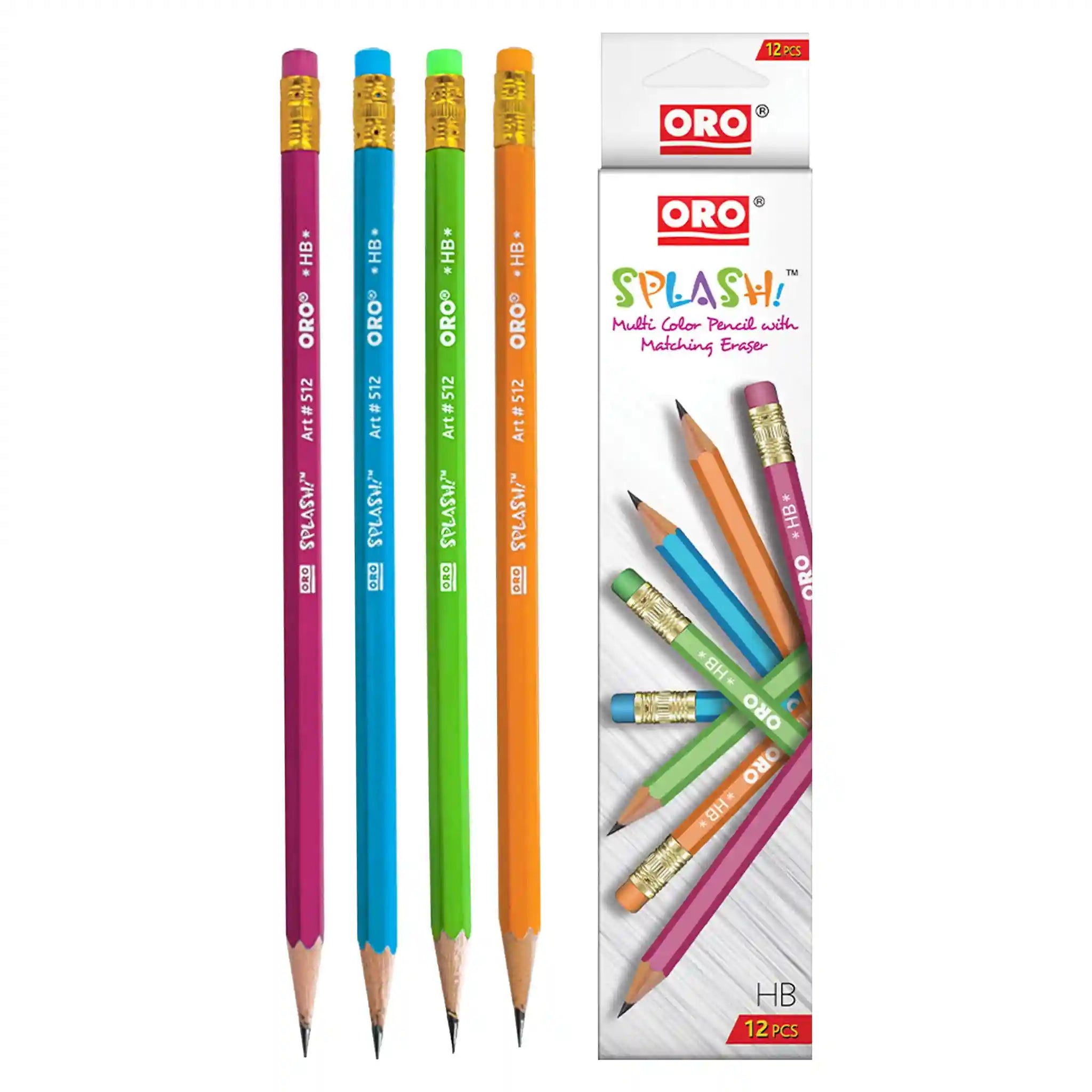 ORO Pencil Splash Art 512 12pcs