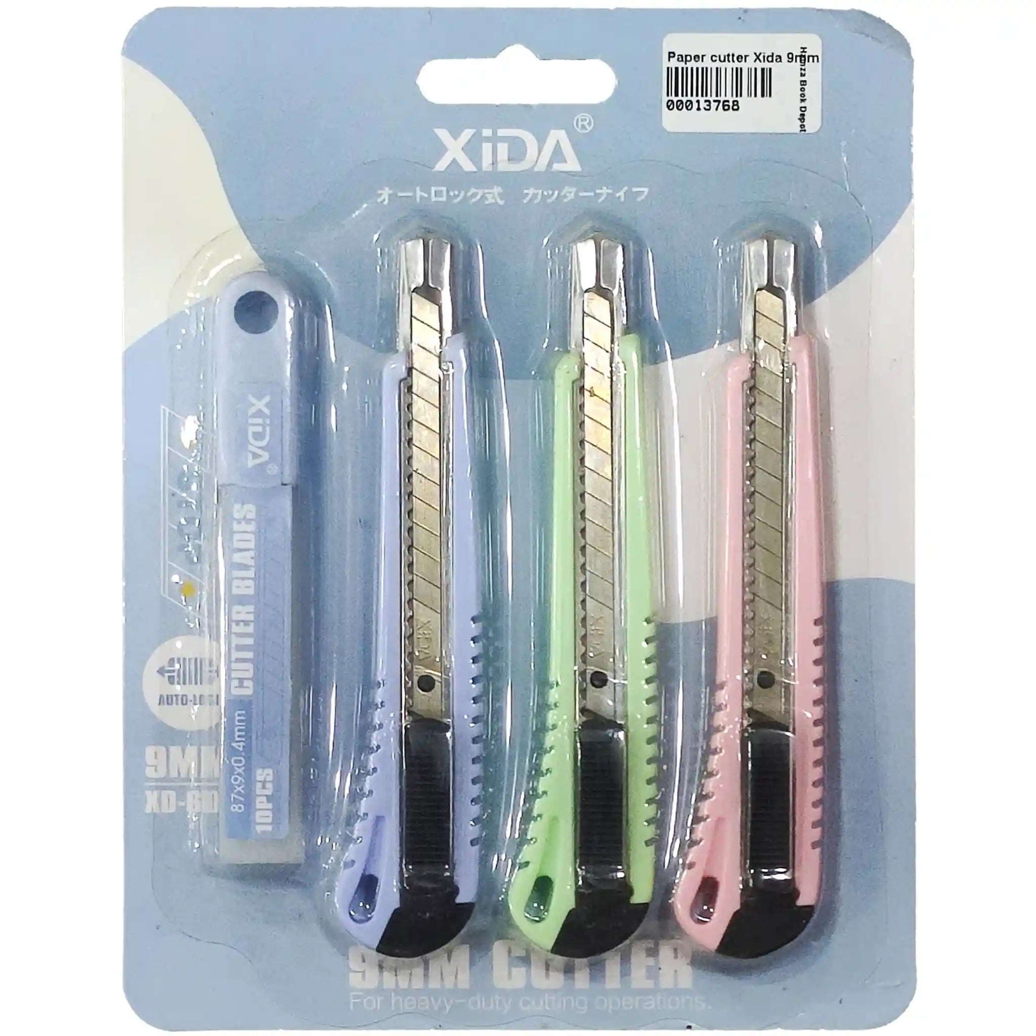 Paper Cutter Xida 9mm 4Pcs Set With Cutting Blade T2964 - Saleemi Book Depot