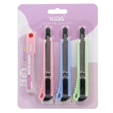 Paper Cutter Xida 9mm 4Pcs Set With Cutting Blade T2964