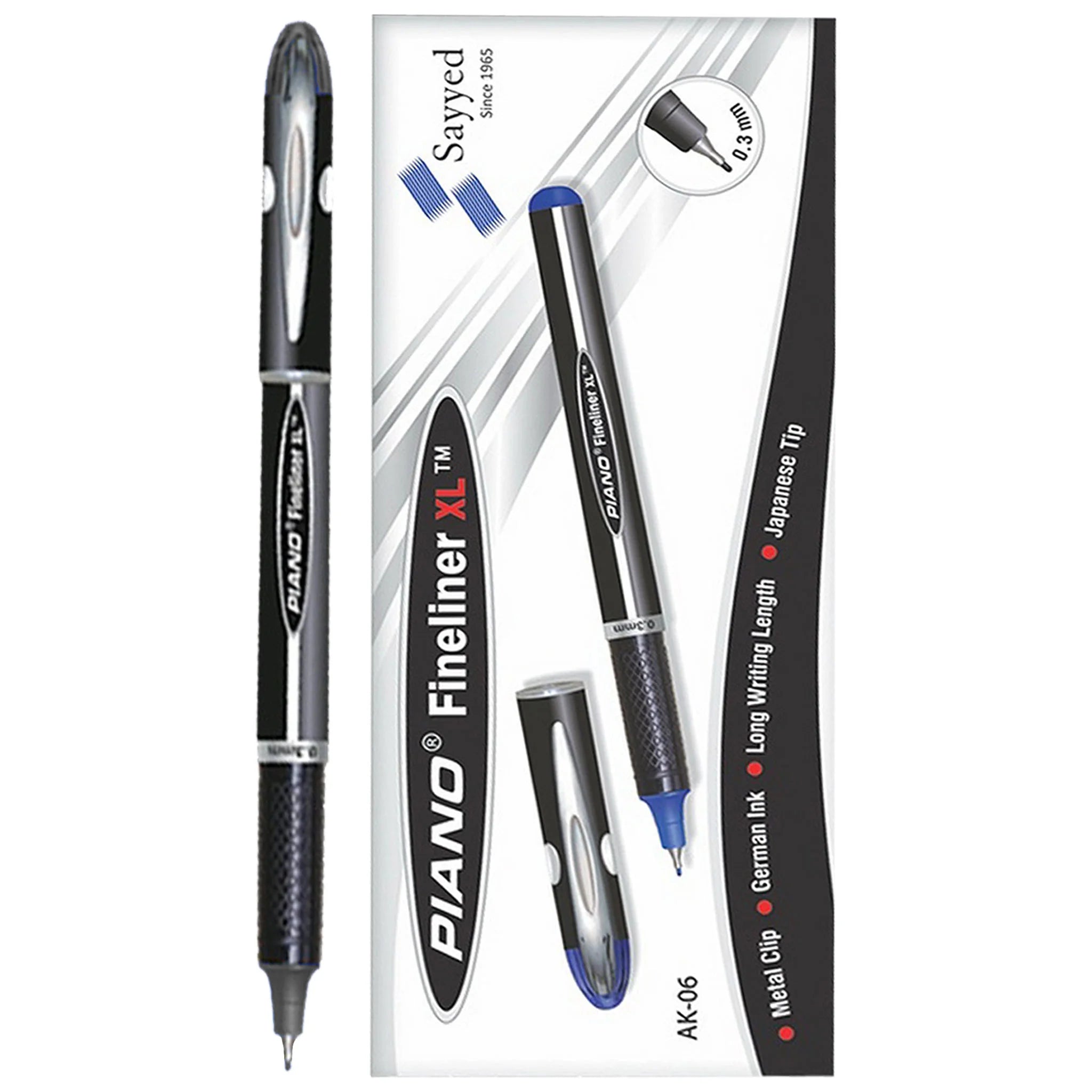 Piano Fine Liner XL 10 Pcs Box - Saleemi Book Depot in pakistan