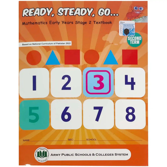 Ready Steady Go Math KG Second Term Aps - Saleemi Book Depot in pakistan