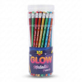 SBD Glow Metallic Pencils with Erasers SD777 - Saleemi Book Depot in pakistan