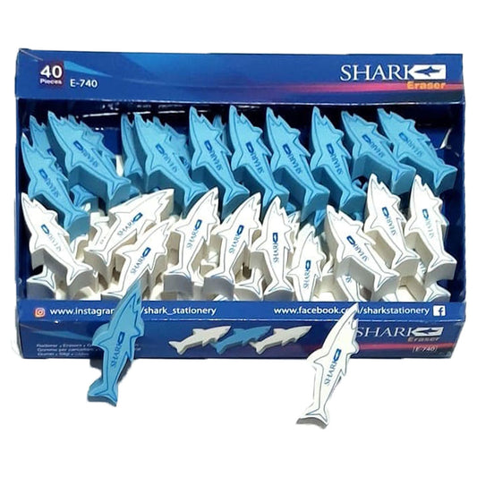 Shark Eraser Art No E 740 12pcs - Saleemi Book Depot in pakistan