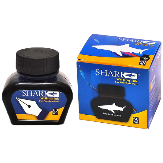 Shark Ink Black 60ml Pot - Saleemi Book Depot in pakistan
