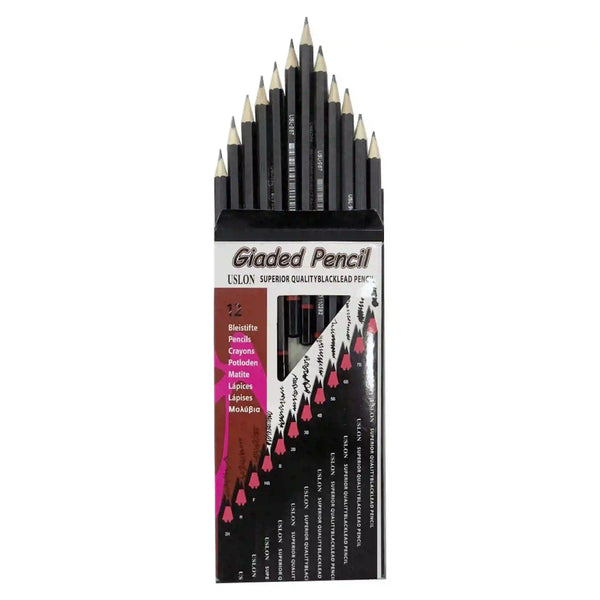 USLON Black LED Pencills Art No.AD050 12pcs Box