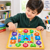 Wooden Shape Sorting Learning Clock Board - Saleemi Book Depot in pakistan