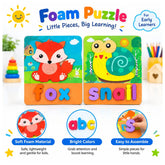 Wooden Square 3d Animal with name Puzzle Board - Saleemi Book Depot in pakistan