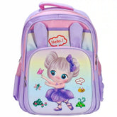 little girl with ballerina Backpack - Saleemi Book Depot