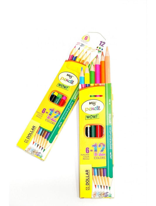 Dollar 6 Colour Pencils Wow Full PDC16 - Saleemi Book Depot in pakistan