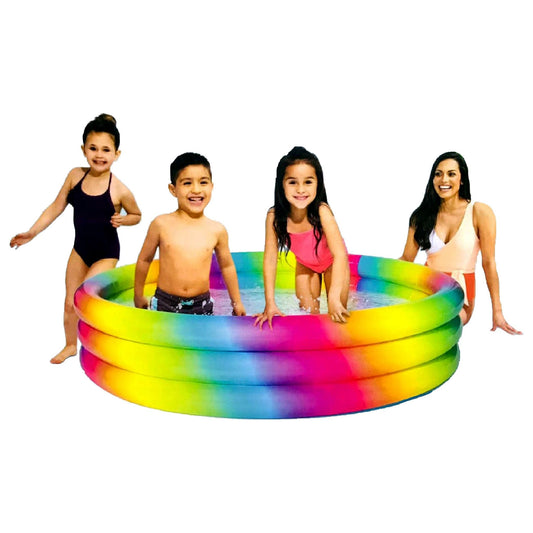 Intex Rainbow Colour Swimming Pool 58449NP(66"x15") - Saleemi Book Depot in pakistan
