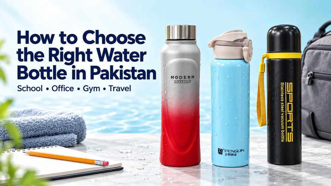 How to choose the right water bottle in Pakistan for school, office, gym and travel
