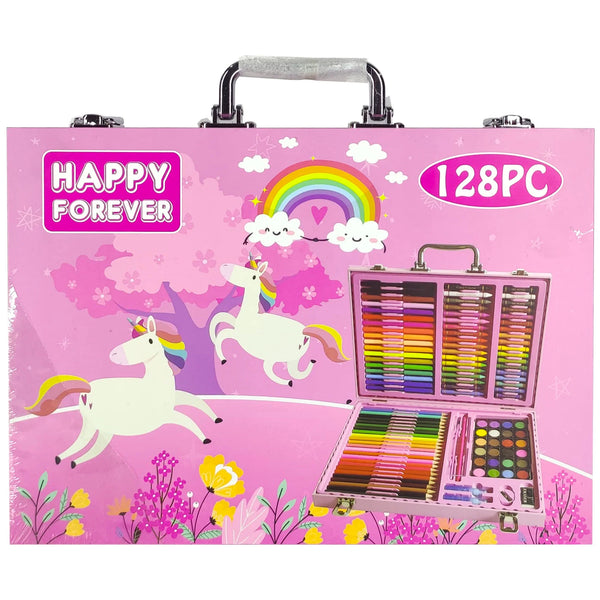 128 Pcs Wooden Coloring Art Kit - Saleemi Book Depot