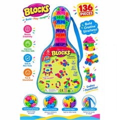 Guitar-Shaped Educational Building Block Set