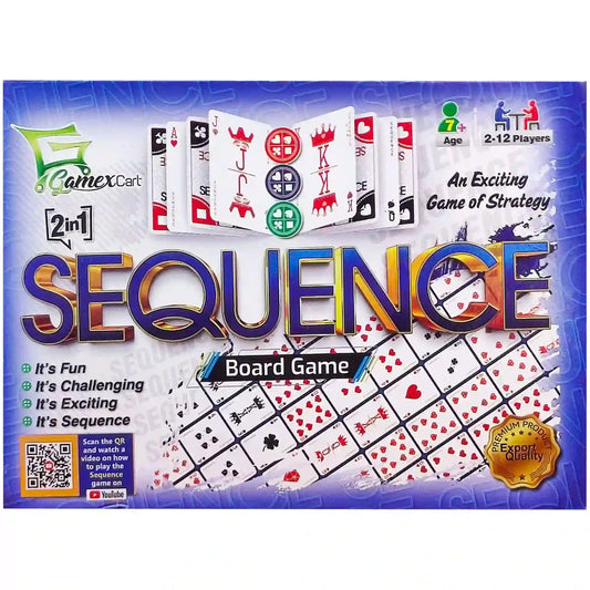 2 in 1 Sequence Board Game - Saleemi Book Depot in pakistan