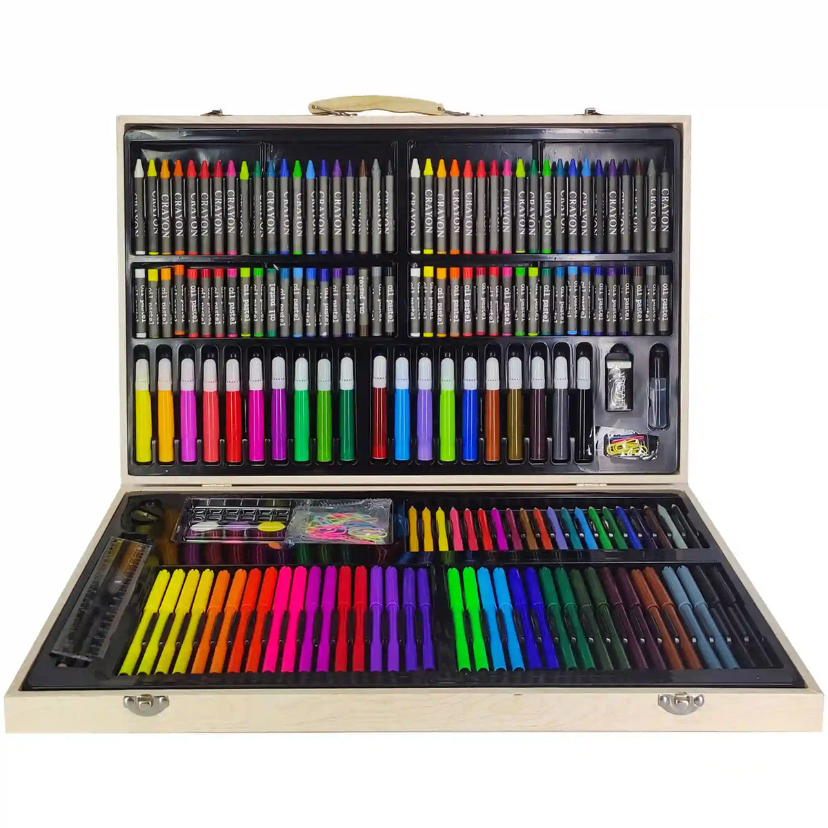 220Pcs Colour Kit Wooden Box - Saleemi Book Depot in pakistan