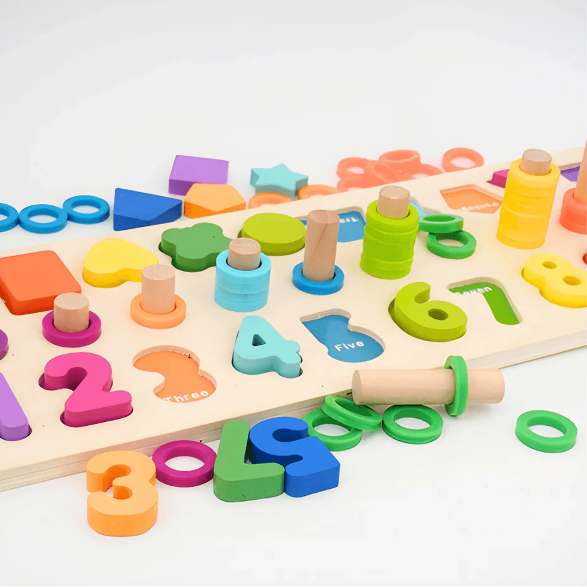 3 in 1 Digital Shape Pairing Number Shapes & Counting Puzzle Board - Saleemi Book Depot in pakistan