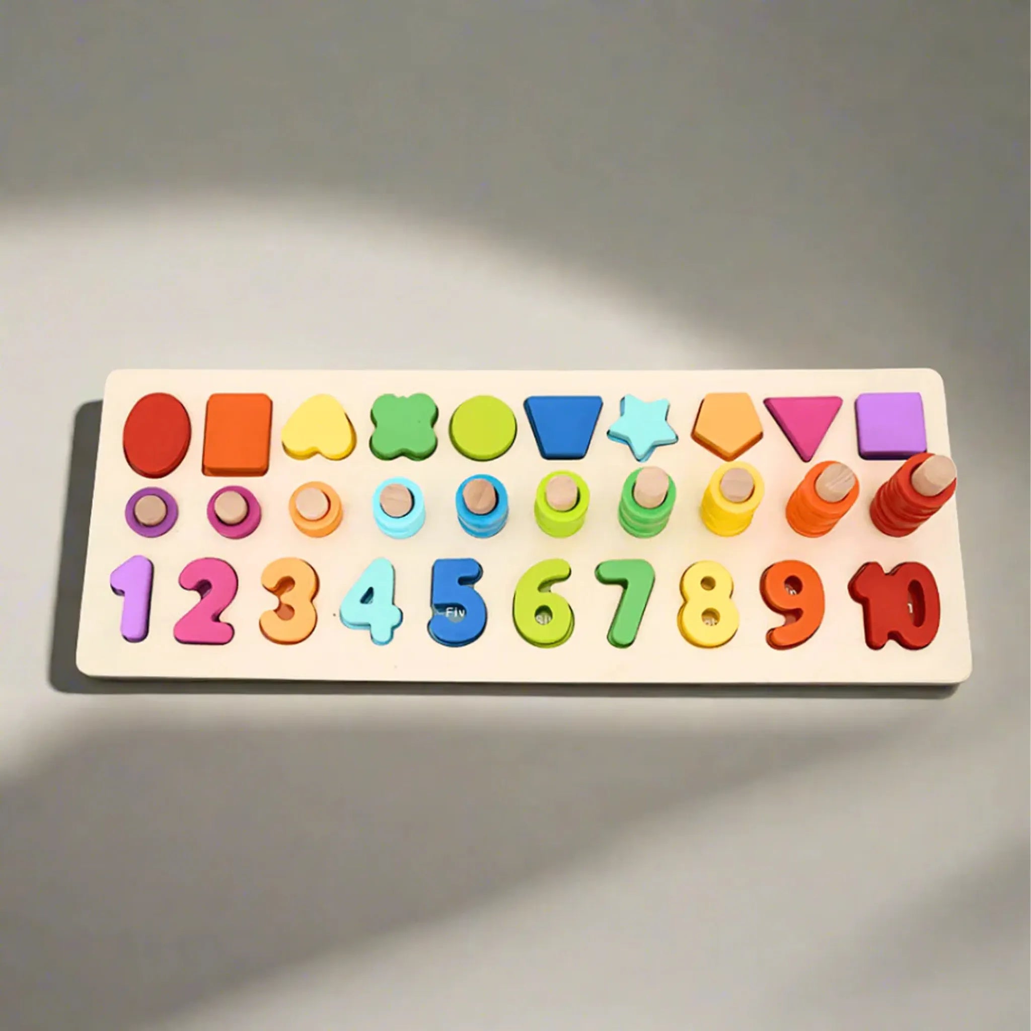 3 in 1 Digital Shape Pairing Number Shapes & Counting Puzzle Board - Saleemi Book Depot in pakistan