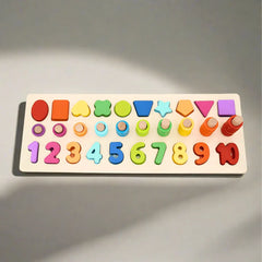 3 in 1 Digital Shape Pairing Number Shapes & Counting Puzzle Board - Saleemi Book Depot in pakistan
