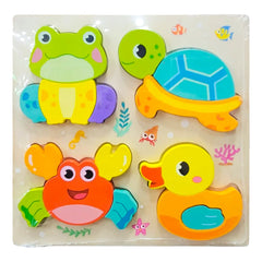 3D Wooden Animal Jigsaw Puzzle Montessori Educational Board