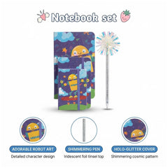 4 Pcs Cute Notebook Set with pen