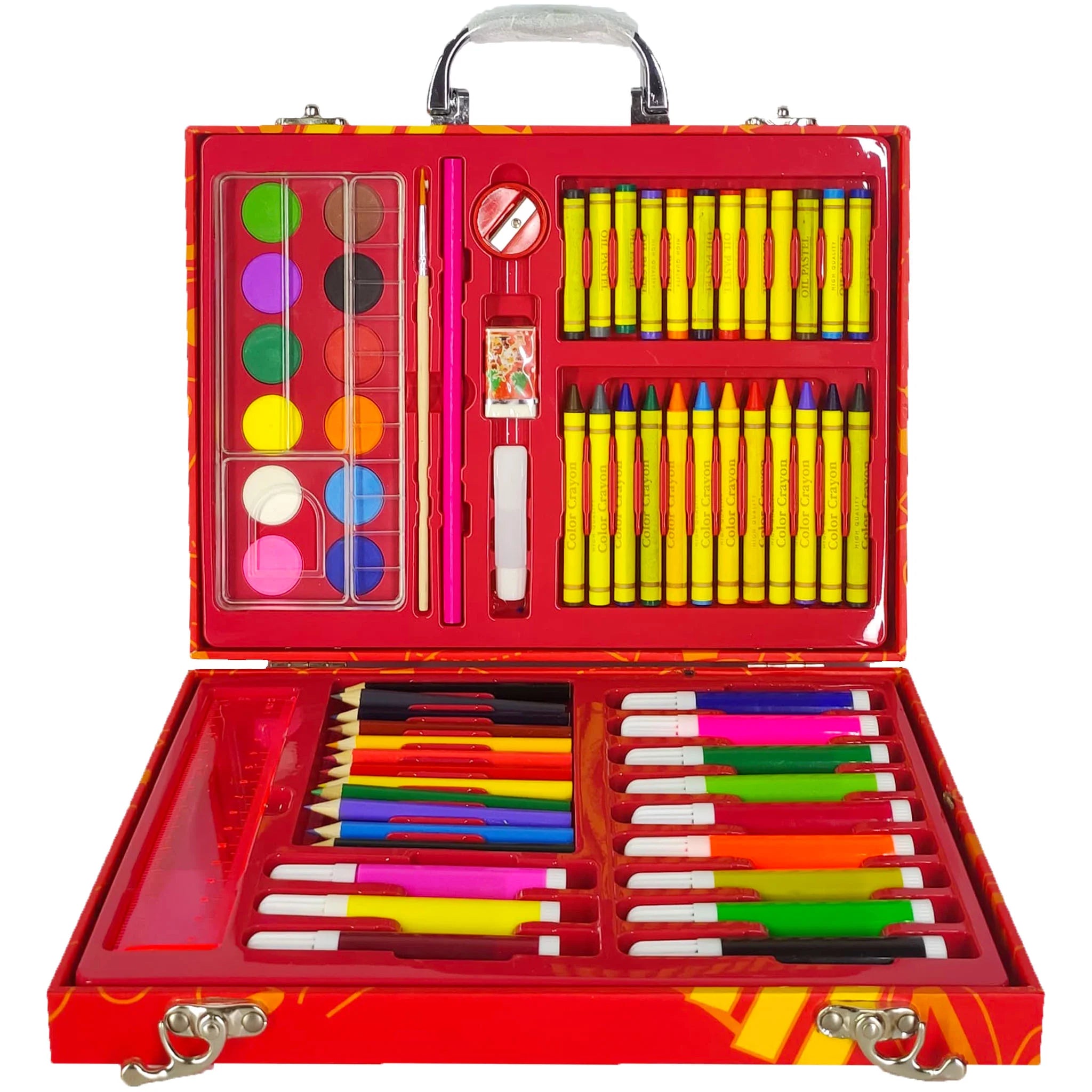 67 Pcs Colour Kit Wooden Box - Saleemi Book Depot in pakistan
