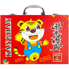 67 Pcs Colour Kit Wooden Box - Saleemi Book Depot in pakistan