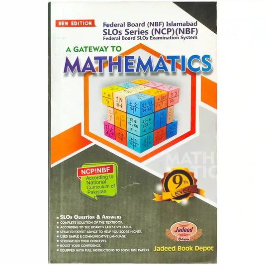 A Gateway to Mathematics 9 Class Federal Board SLOS Series - Saleemi Book Depot in pakistan