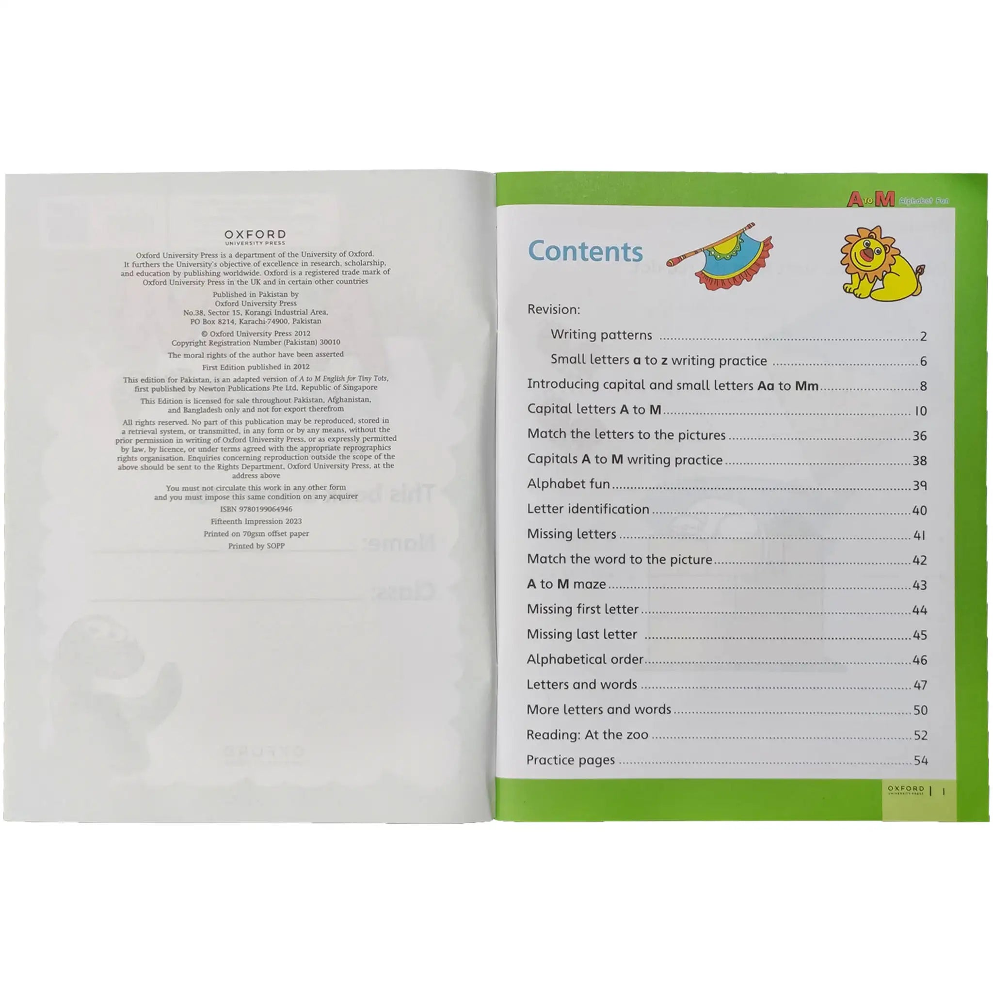 A To M Alphabet Fun Nursery Oxford - Saleemi Book Depot 