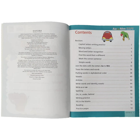 Aa to Mm Alphabet Join The Dots Kindergarten Oxford - Saleemi Book Depot 