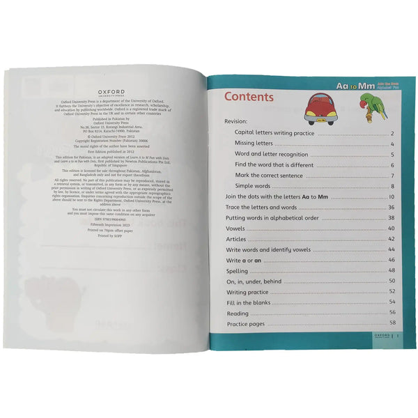 Aa to Mm Alphabet Join The Dots Kindergarten Oxford