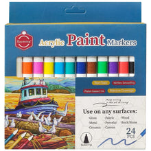 Acrylic Bullet Tip Paint Markers 24pcs Box APM002 - Saleemi Book Depot 