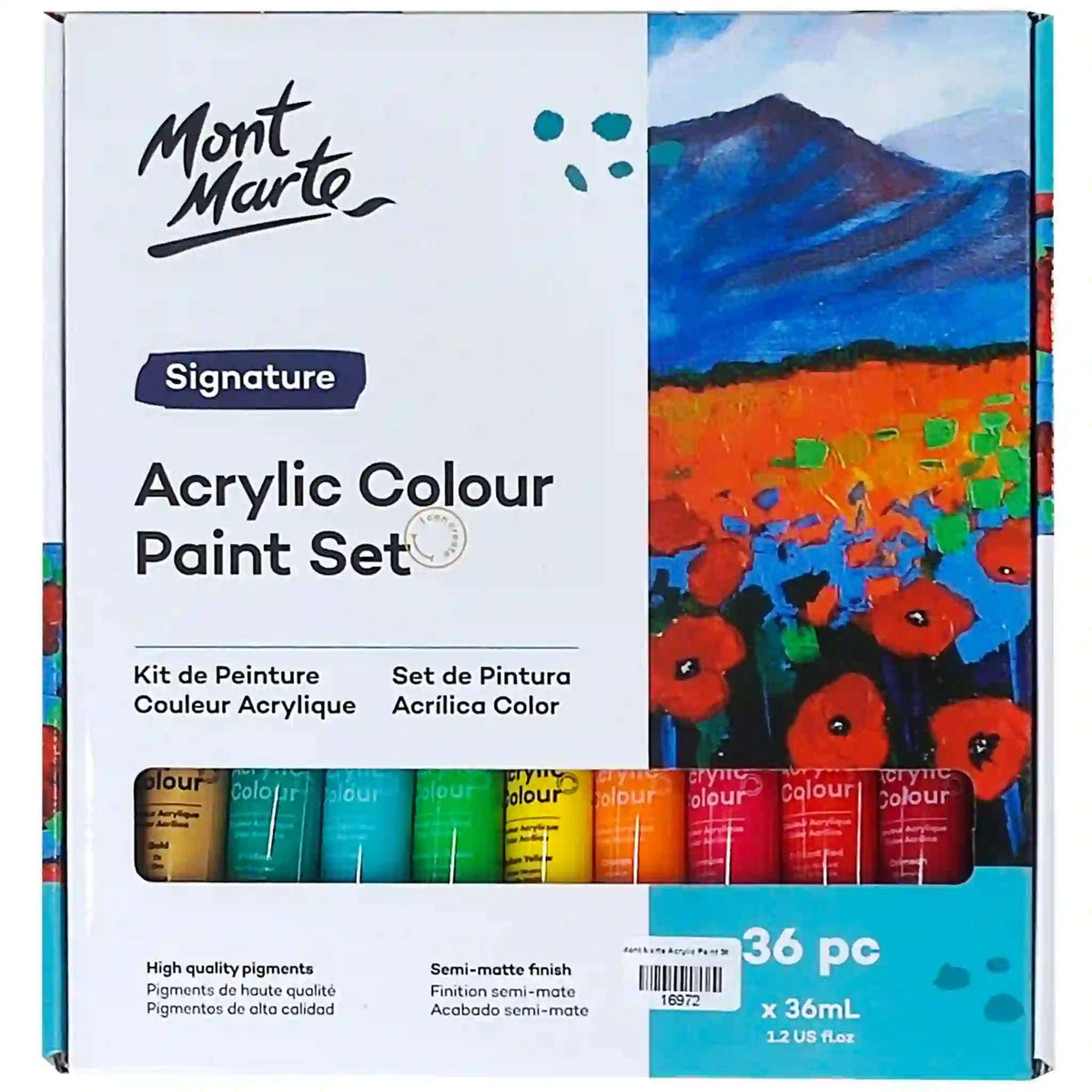 Acrylic Colour Paint Set Signature 36pc x 36ml - Saleemi Book Depot 