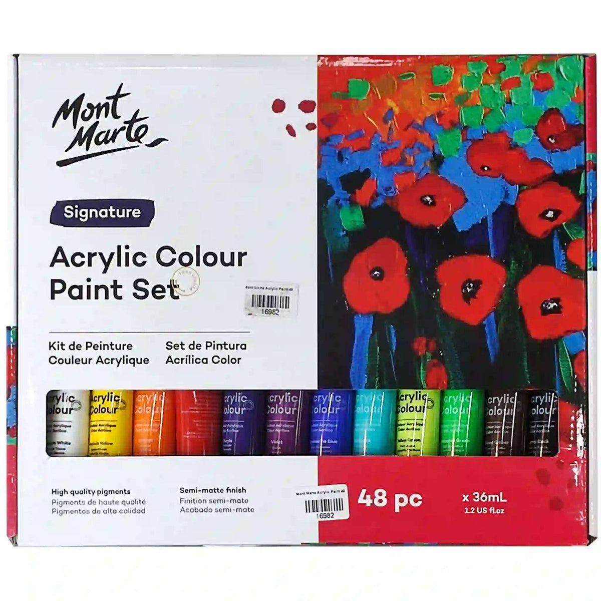 Acrylic Colour Paint Set Signature 48pc x 36ml - Saleemi Book Depot 