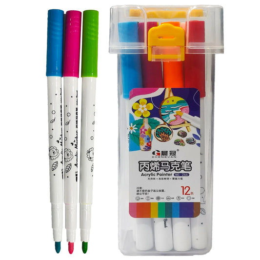 Acrylic Pointer Colour 12 Pcs Art No 266