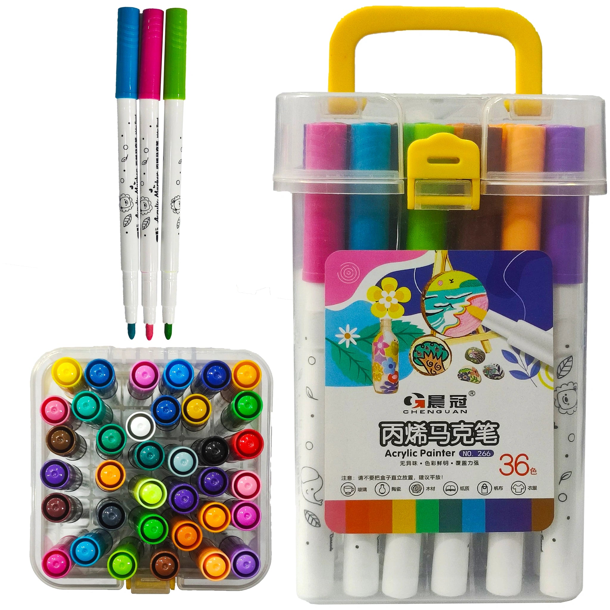 Acrylic Pointer Set 36PCS Art No 266 - Saleemi Book Depot in pakistan