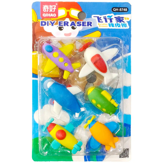 Airplane Eraser Set QH-8748 QIHAO - Saleemi Book Depot in pakistan